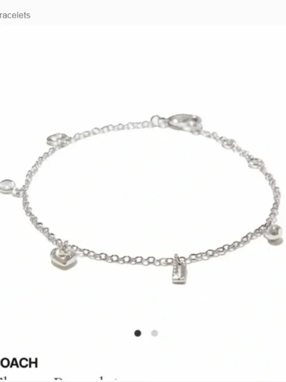 Coach Charm Bracelet